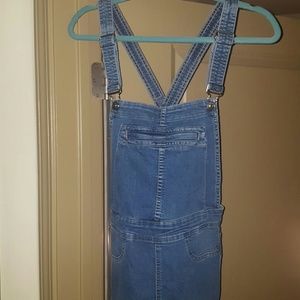 Skinny jean overalls